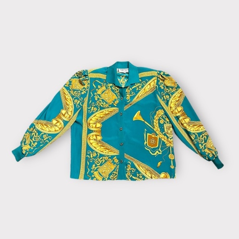 Vintage 1980’s Robert Janna Eva Printed Blouse